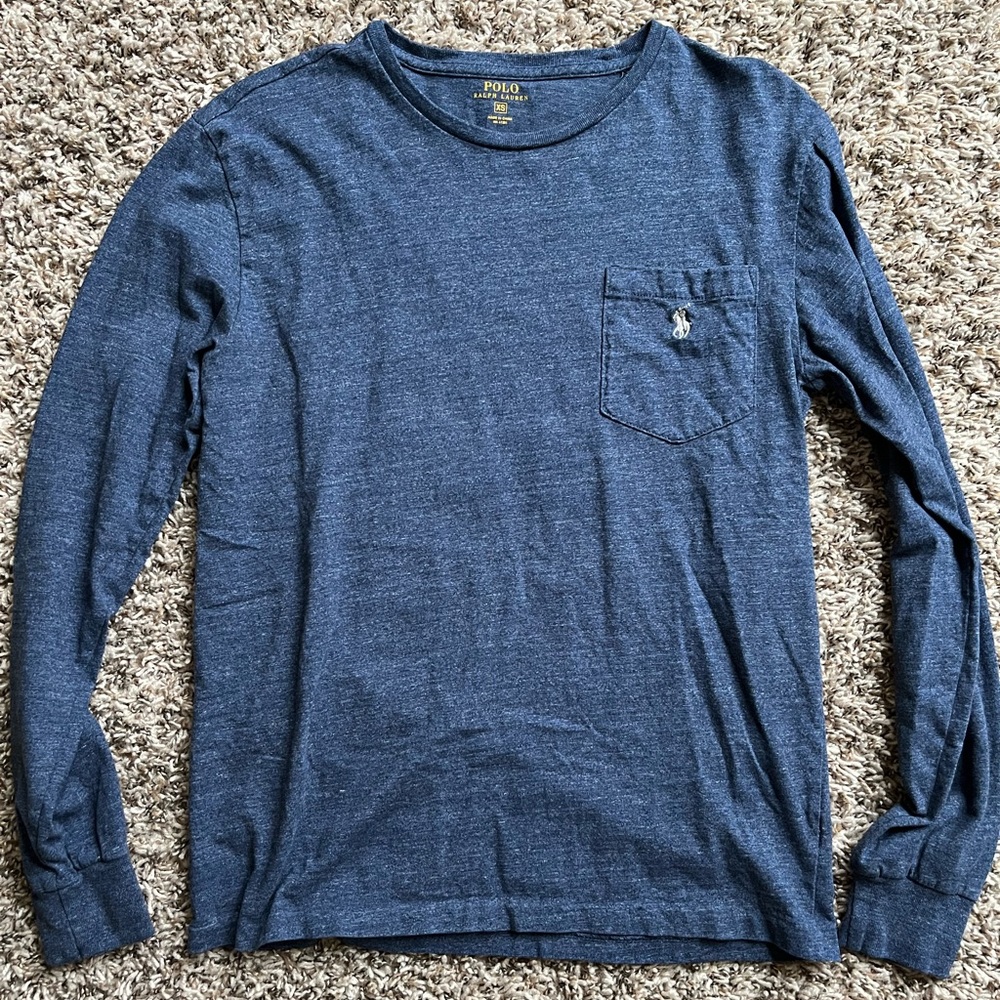 Ralph Lauren POLO Men’s XS Long Sleeve Shirt - Heather Blue
